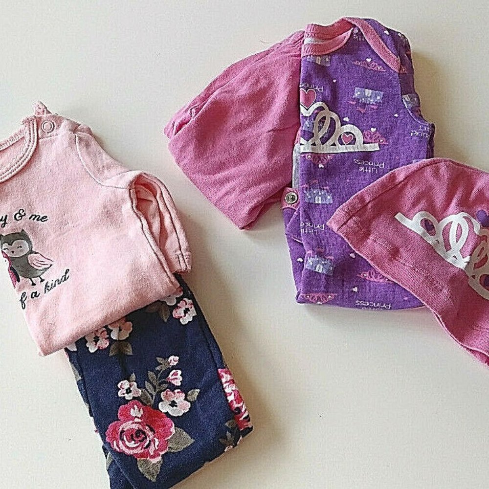 Carters & Childrens Place Baby Girl 5 Pc Set